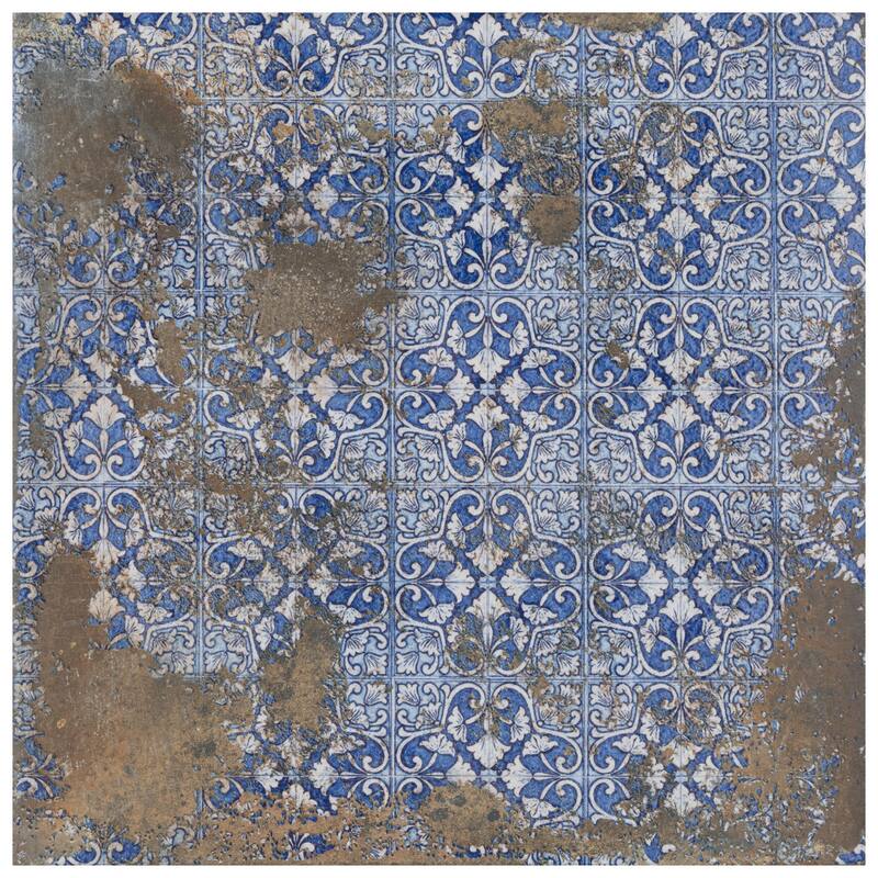Merola Tile Antigua Deco Terra 13" x 13" Porcelain Floor and Wall Tile