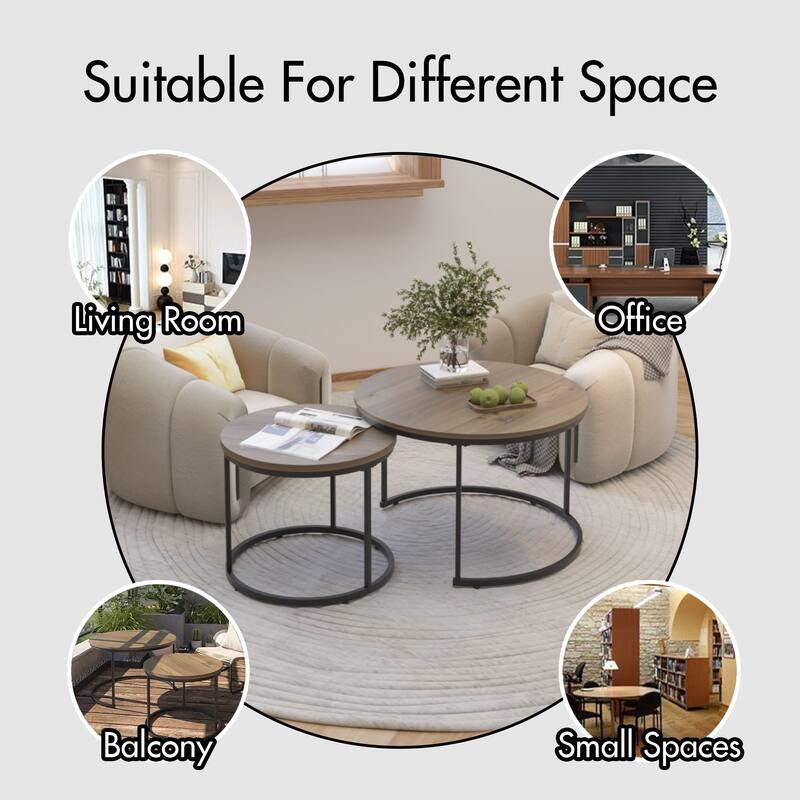 Nesting Coffee Table Set of 2