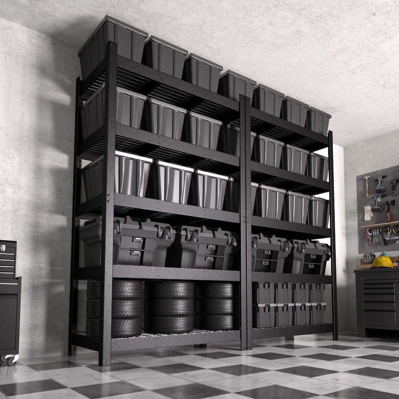 VEIKOUS 5-Tier Heavy Duty Metal Shelving Unit, 3000LBS Capacity Adjustable Storage Shelves for Garage & Pantry Organization