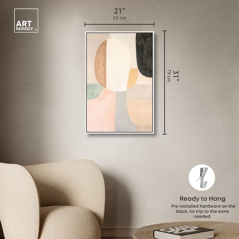 Soft Cubism I Canvas by Art Remedy