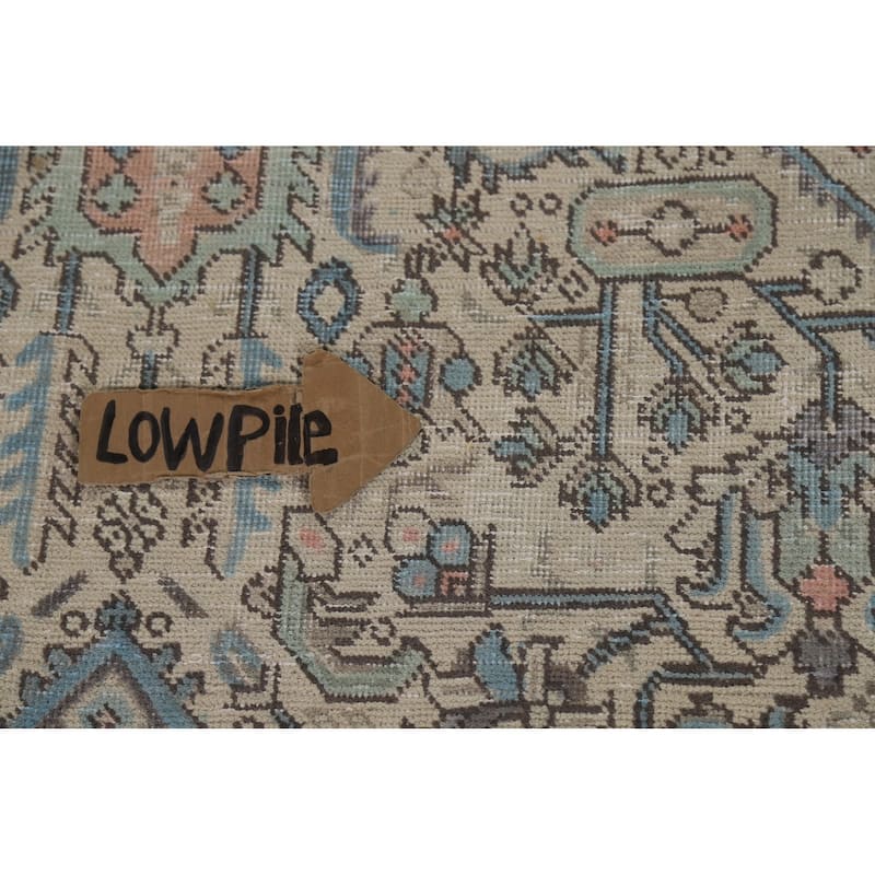 Geometric Tabriz Persian Vintage Area Rug Handmade Wool Carpet - 6'6"x 9'10"