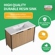 preview thumbnail 8 of 46, BNK 24/30/36/48/60 inch Freestanding Resin Sink Bathroom Vanity with Soft Close Door and Adjustable Shelf