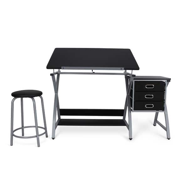 Shop Belleze Folding Adjustable Drafting Painting Art Table And