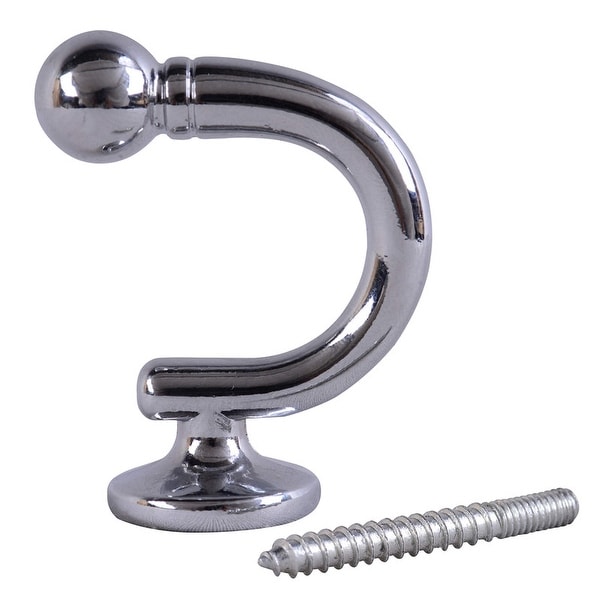 Curtain Tieback Hooks Metal Tie Backs for Curtain Ample Decor 2 pcs Tie Hook 