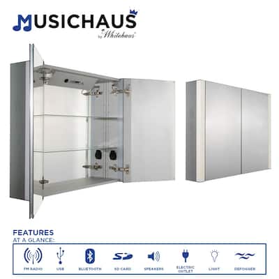 Whitehaus WHFEL7089-S Musichaus 35" x 27-1/2" Lighted Framed Double