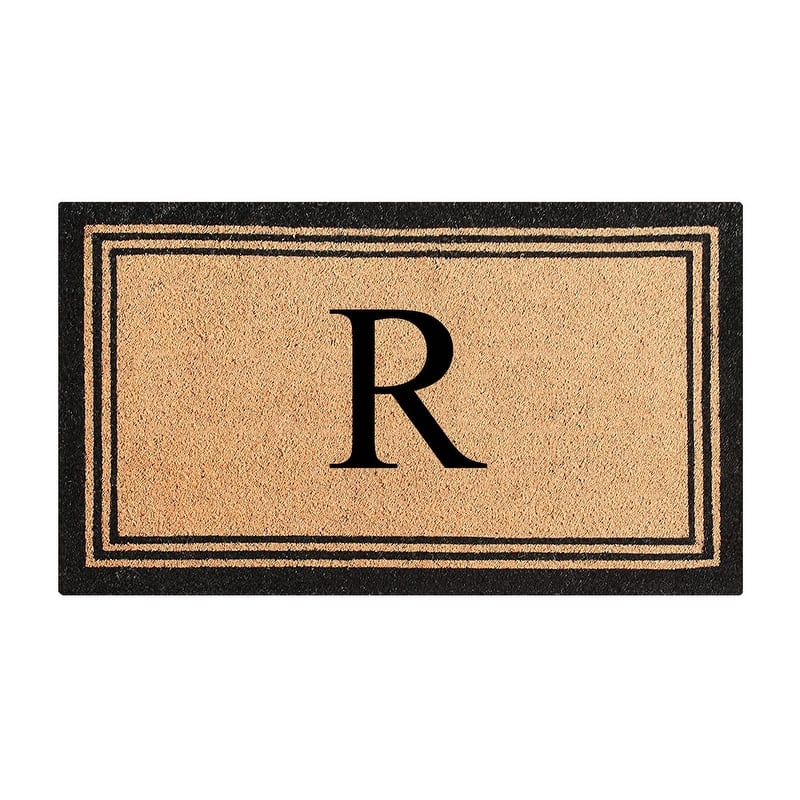 A1HC Natural Coir Doormat with Heavy Duty PVC Backing,0.75 Inch Pile Height, Perfect for Outdoor Use - 24" X 39" - R