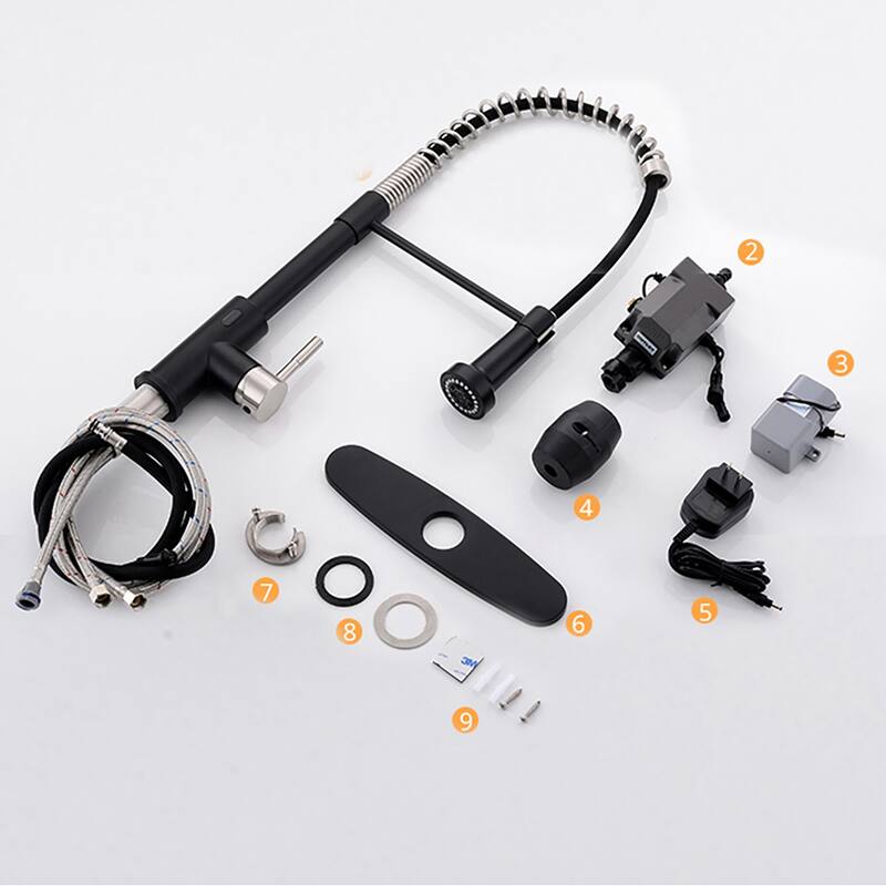 Touchless Stainless Steel 2-Function Pull-out Kitchen Sink Faucet