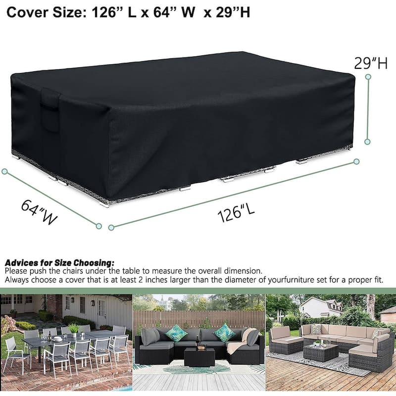 Outdoor Heavy Duty furniture Cover Waterproof Patio Table and Chairs Cover