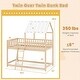 preview thumbnail 3 of 18, Costway Twin Over Twin House Bunk Bed with Roof, Ladder & Full-length