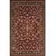 preview thumbnail 12 of 17, Nourison Hand-tufted Persian Floral Wool and Silk Burgundy Area Rug
