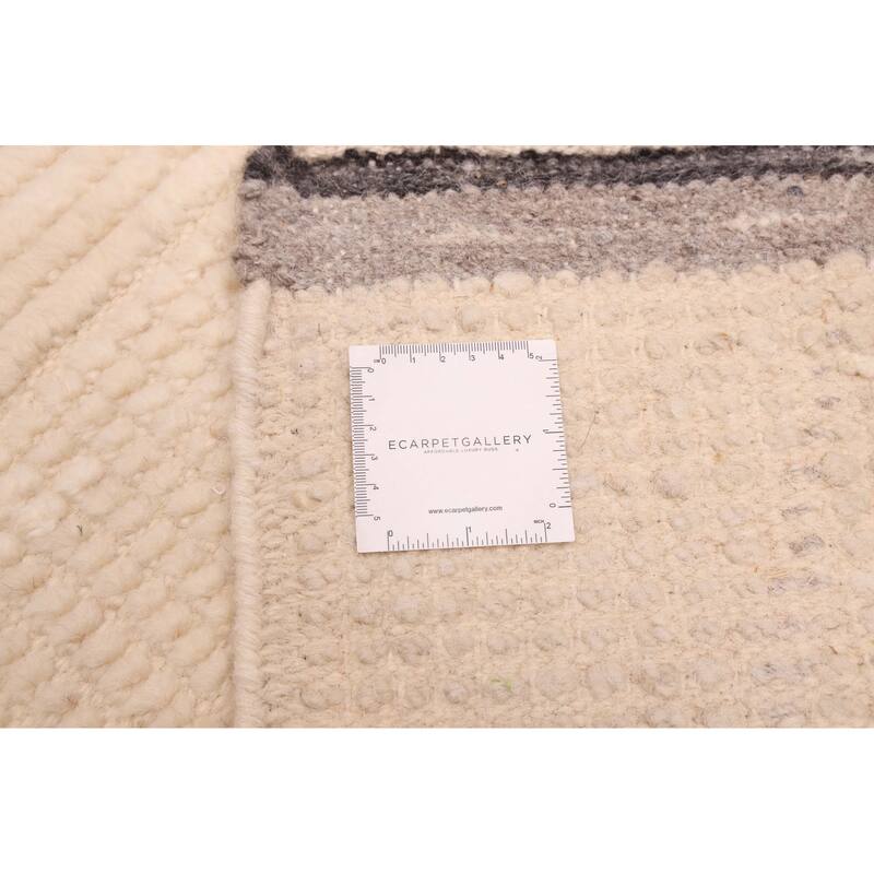 ECARPETGALLERY Hand-knotted Looma Cream Wool Rug - 8'3 x 10'0