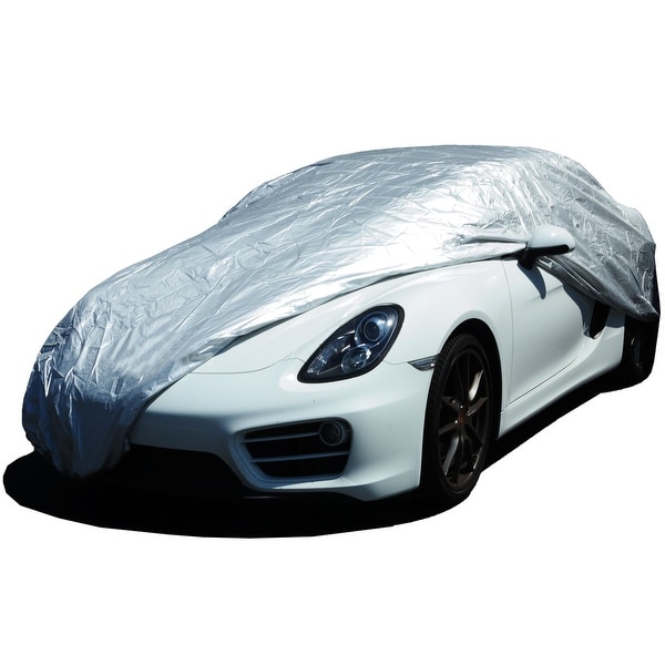 KM World Silver Deluxe Ready Waterproof Car Cover, Fits Toyota Camry