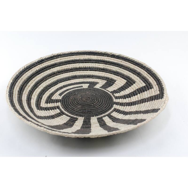 Hand Woven Palm Wall Decor Basket