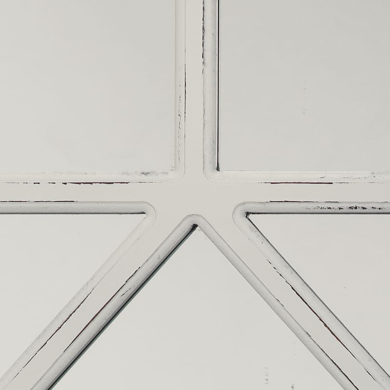 Alden Décor Aria Wood Mirror - White