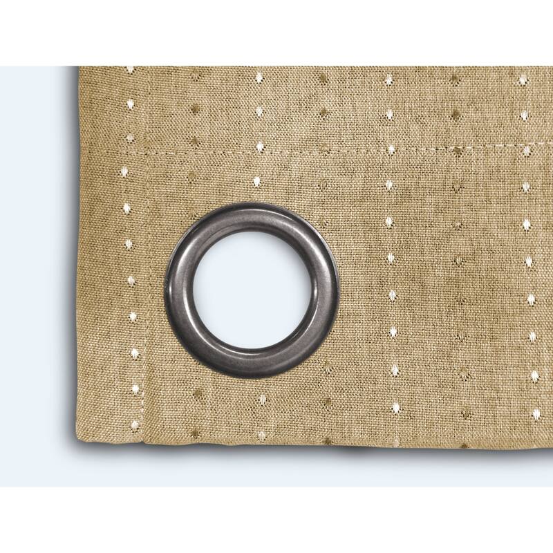 Grand Pointe 45 inch Length Short Grommet Blackout Curtain Panel with attachable wand