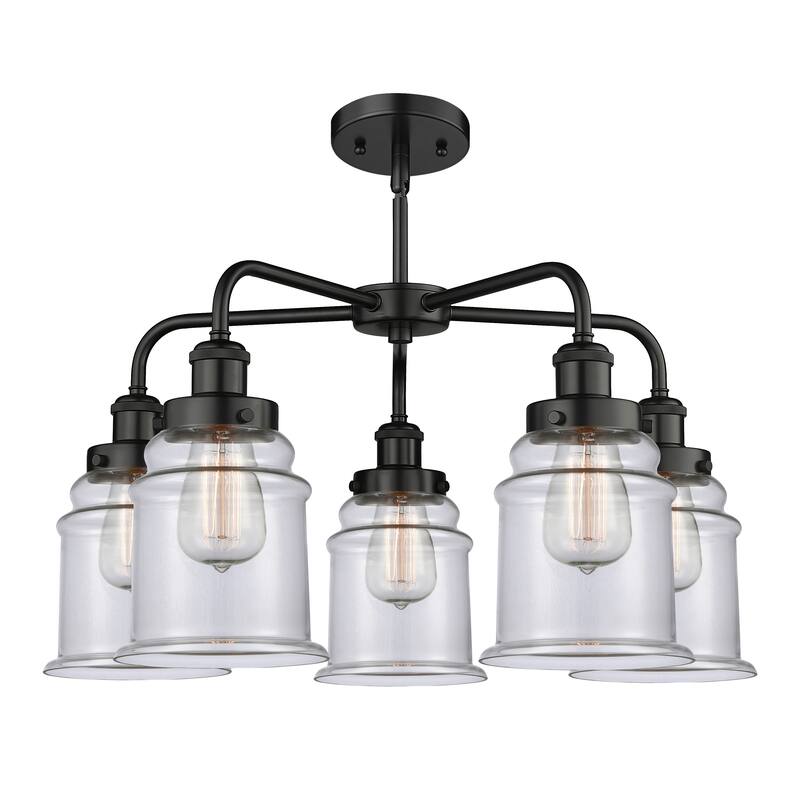 Innovations Lighting Canton - 5 Light 24" Stem Hung Chandelier