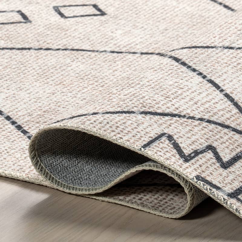 Nuloom Sydney SpinClean Machine Washable Diamond Trellis Area Rug