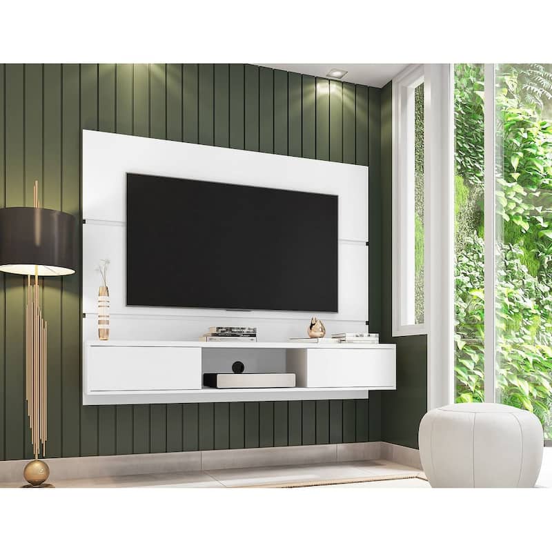 Vernon Mid Century Modern Wood 62.99 In. Floating Living Room Entertainment Furniture