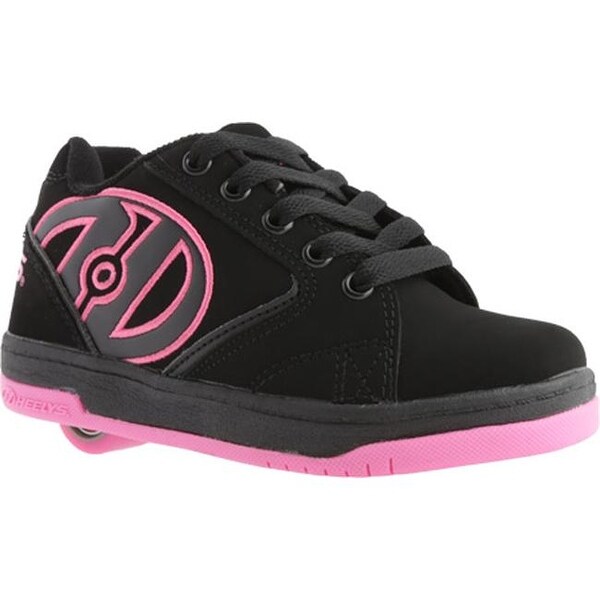 black and pink heelys