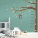 preview thumbnail 1 of 6, Walplus Sweet Birds Measurement Tree Wall Sticker Nursery Decor Decal