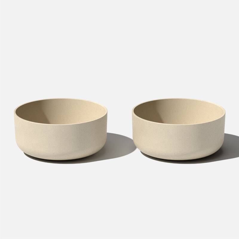 Mason Series 14-inch Kona Bowl Planter - 14 inches - 2 Pack - Sand