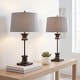 preview thumbnail 1 of 26, JONATHAN Y Stevens 32" Metal/Glass LED Table Lamp, Bronze (Set of 2) Bronze/Clear