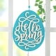 preview thumbnail 5 of 22, Glitzhome Easter Wooden Eggs Door Hanger Metal Truck Bunny Garland Wall Hanging Decor - N/A