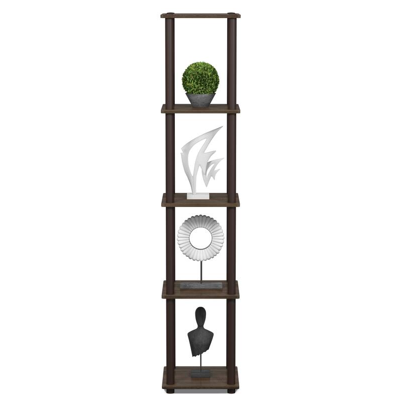 Porch & Den St. Marks 5-tier Corner Square Display Shelf