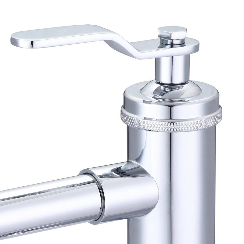 Water Creation Modern Streamlined Cylindrical Single Faucet