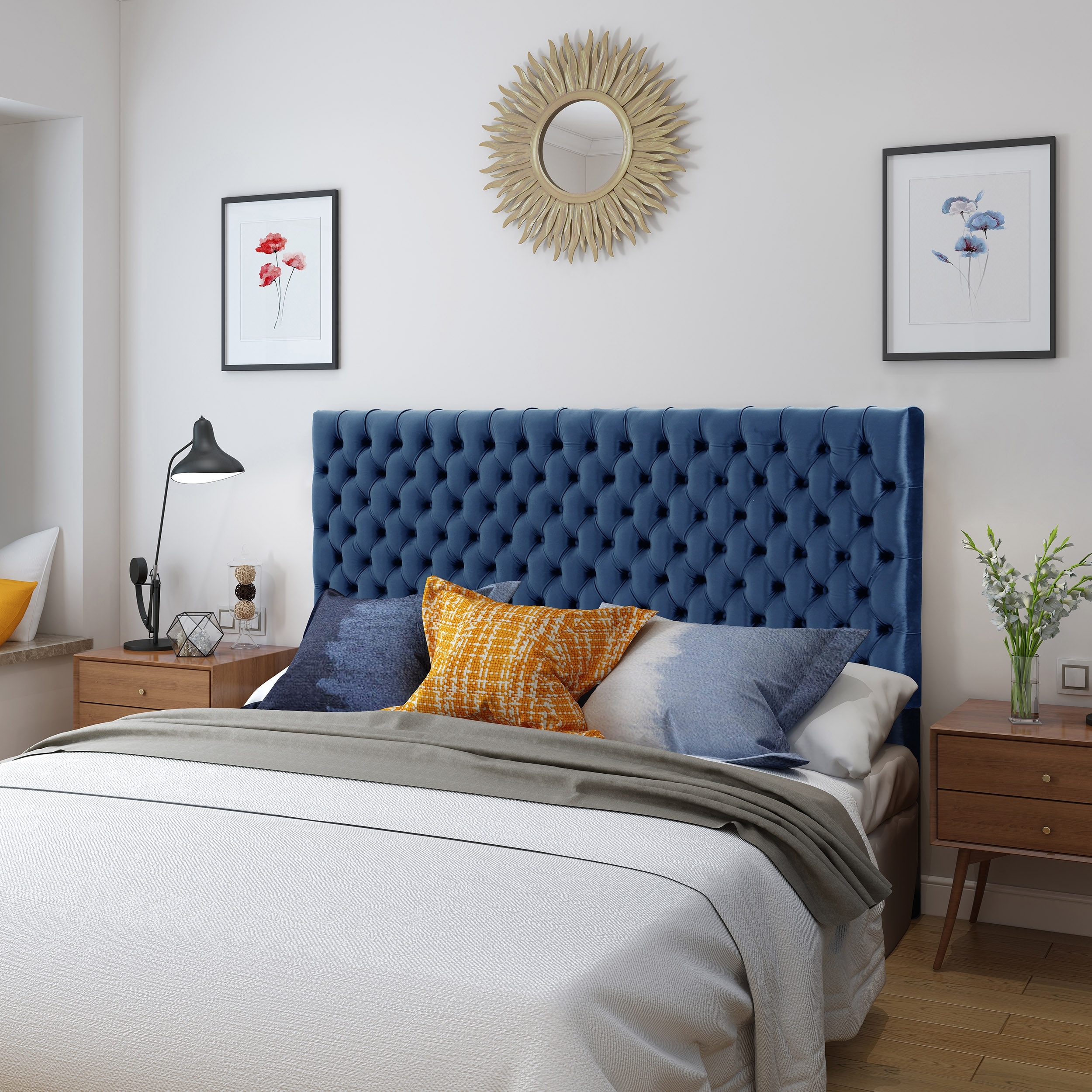 Diamond sales upholstered headboard