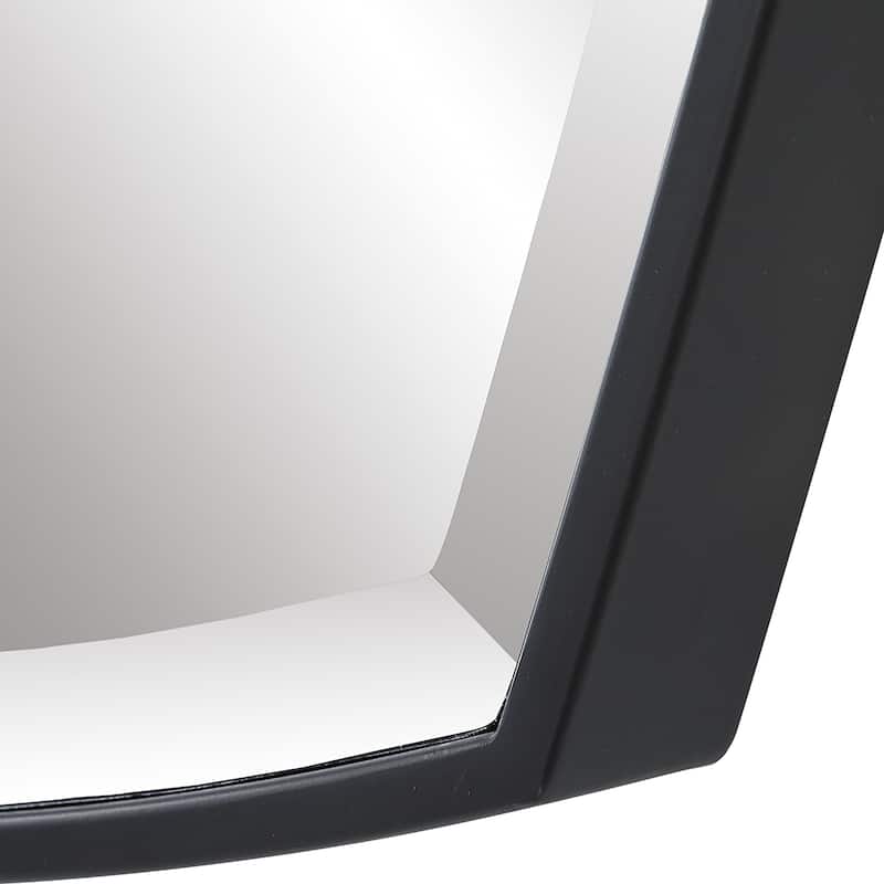 Uttermost Crest Curved Iron Mirror - 25"W X 36"H X 2"D