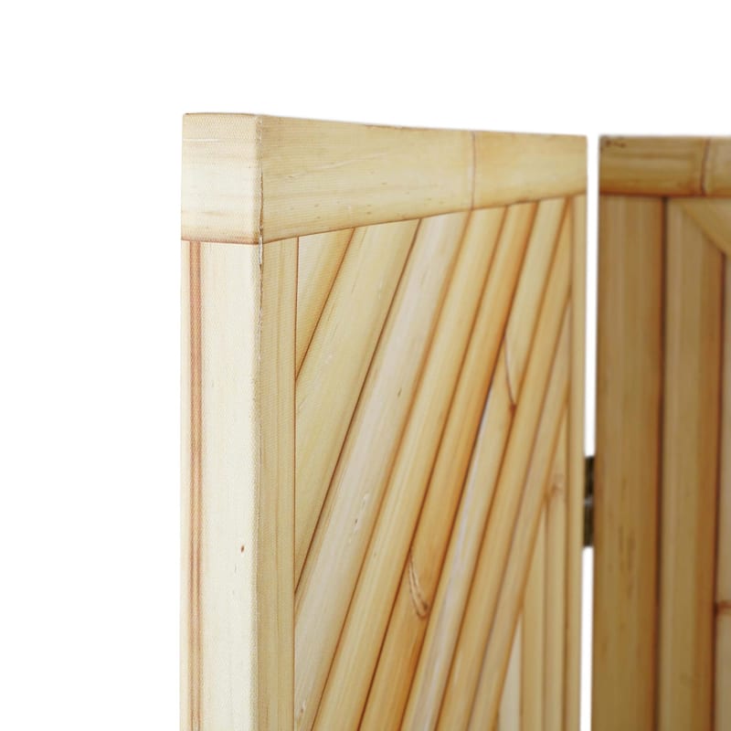 American Art Decor Double-Sided Canvas Room Divider, 4 Panels, 70" H x 63" L