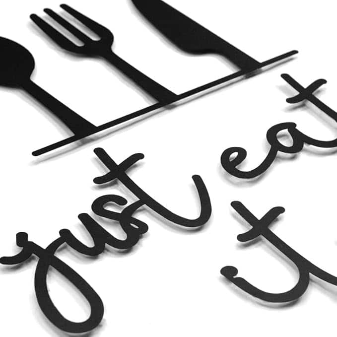 Just Eat It Metal Wall Art