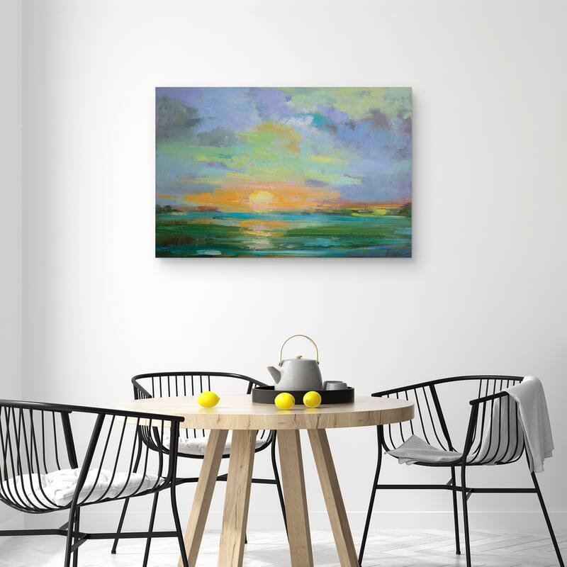Sherbert Sunset by Alexi Fine Canvas Art Print