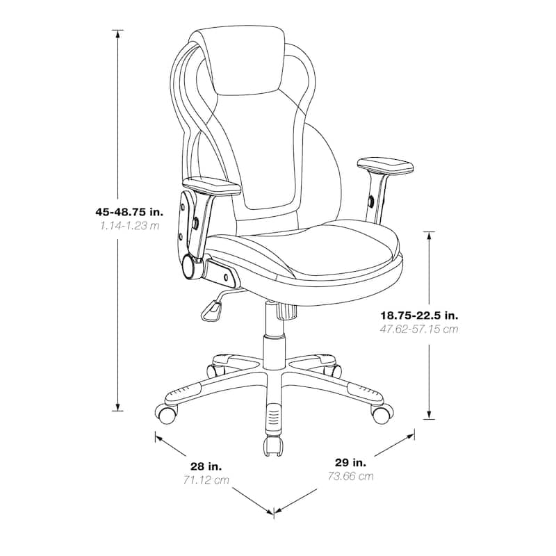 Executive Bonded Leather Office Chair