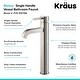 preview thumbnail 4 of 20, KRAUS Ramus Tall Single Handle 1-Hole Vessel Bathroom Faucet