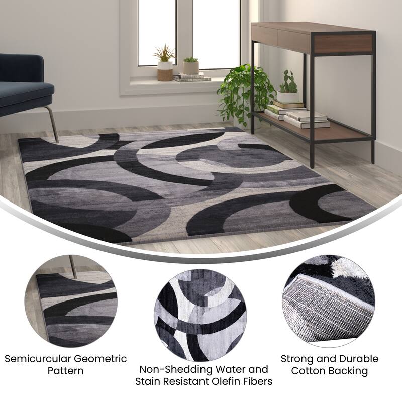 Modern Geometric Design Area Rug