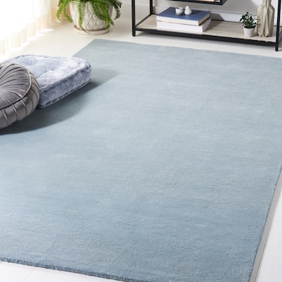 SAFAVIEH Handmade Fifth Avenue Goretti Solid New Zealand Wool Rug