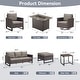 preview thumbnail 98 of 104, Gymojoy Outdoor Fire Pit Conversation Set, Patio Furniture with Cushions