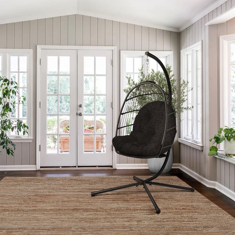 ARDEN Plush Indoor / Outdoor Egg Chair Cushion, 34 x 49