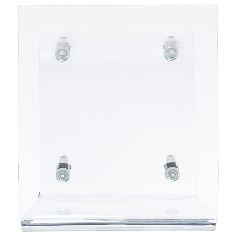 SAFAVIEH Thursa Acrylic Clear Bar Cart - 13.5" W x 15.5" L x 23" H - 14Wx16Dx23H
