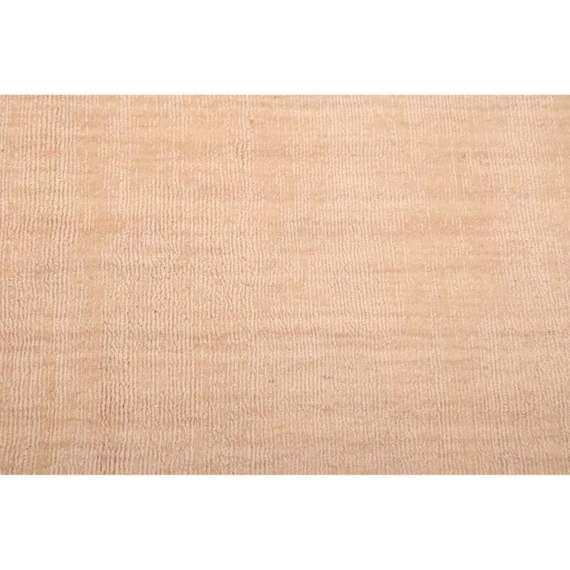 ECARPETGALLERY Hand Loomed Kashkuli Gabbeh Ivory Wool Rug - 7'10 x 9'10
