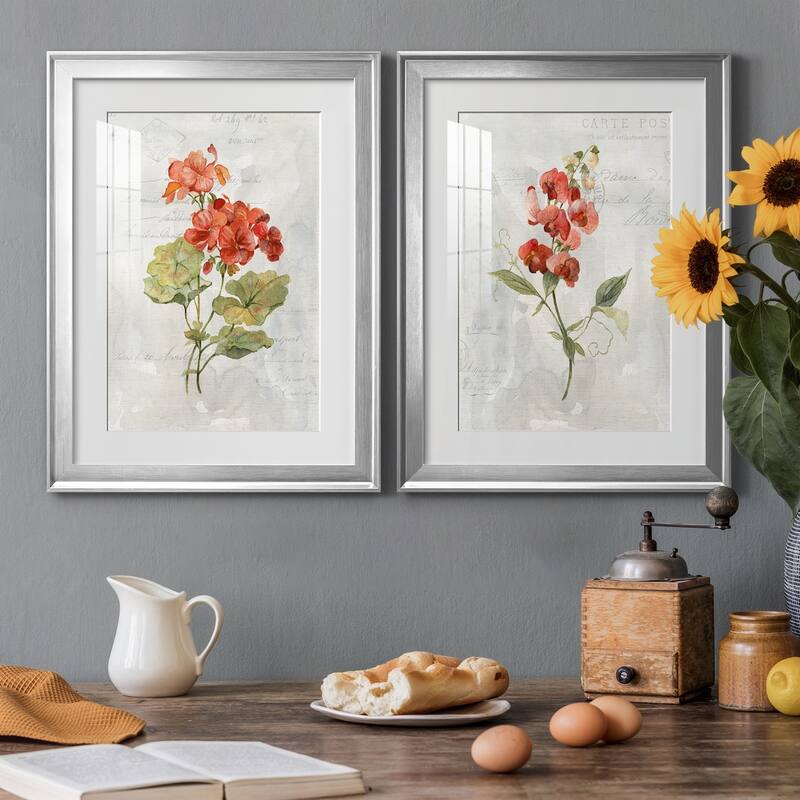 Linen Geranium Premium Framed Print - Ready to Hang