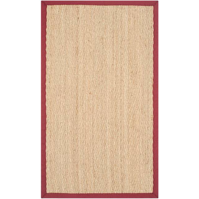 SAFAVIEH Natural Fiber Oceana Herringbone Seagrass Rug