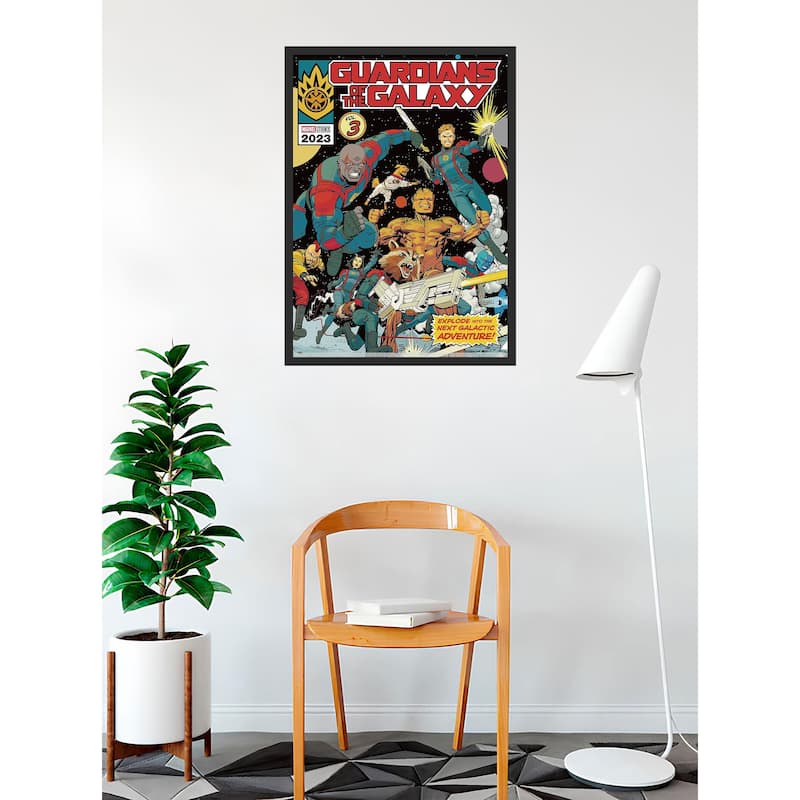 Guardians of the Galaxy - Comic Cover Framed Art Poster - 24 x 36 Inch