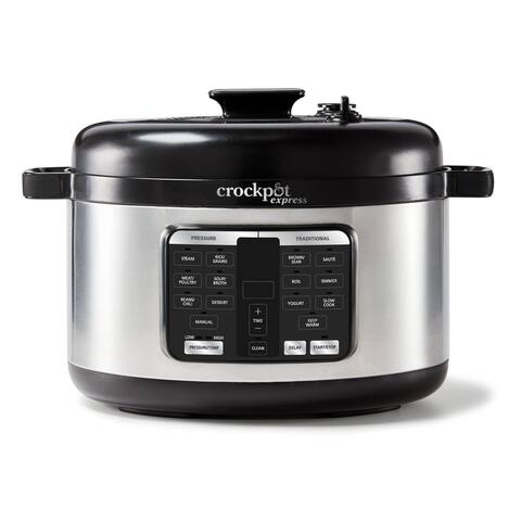 Express 6-Qt Oval Max Pressure Cooker, Stainless Steel