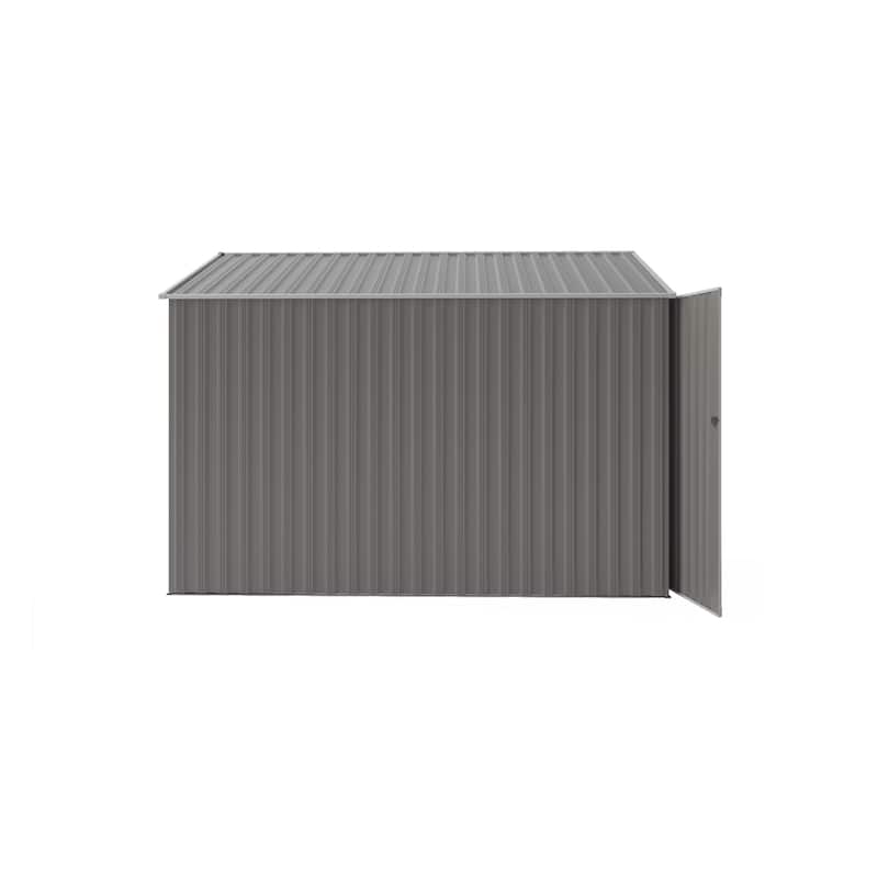 4*8FT Storage Shed, Single Hinge Door, Solid Structural Design, Good Ventilation, Surface With Protective Film