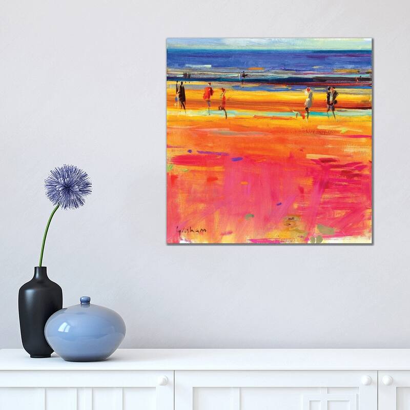 iCanvas "Boulevard de la Plage, 2011" by Peter Graham Canvas Print - 18x18x1.5