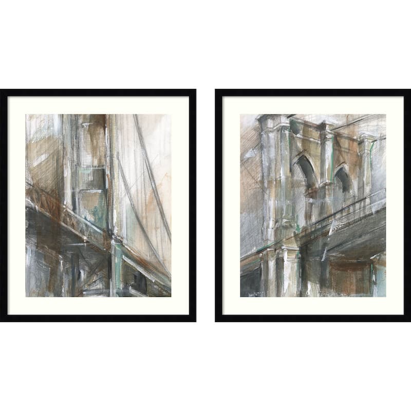 Icon of Architecture No. 1 & No. 2 - 2 Piece by Ethan Harper Framed Wall Art Prints