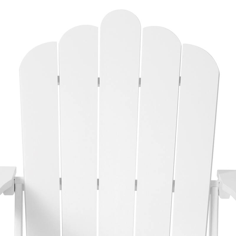 Aderson Outdoor Poly Adirondack Chairs with Cupholders (Set of 8)